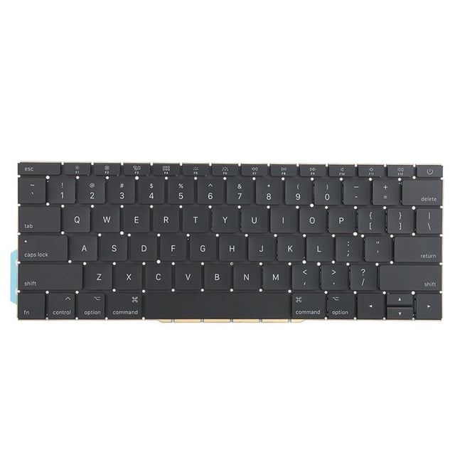 Teclado De Repuesto Para Macbook Retina De 13 Pulgadas A1708 Mpxq2Ll/A1708 Mpxr2Ll Medio 2017 Kearding EL007019-00