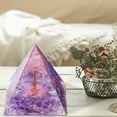 thumbnail image 4 of CxhicLuv Three-Dimensional Crystal Energy Tower, Natural Stone Pyramids with Vibrant Multicolor Design, Decorative Crystal Figurines for Christmas & Home Decor, Wellness and Prosperity Gift, 4 of 5