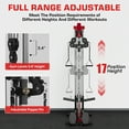 thumbnail image 5 of Mitonos  Cable Crossover Machine,Wall Mount Cable Station with Adjustable 18 Positions  Dual Pulley System,Lat Pull Down Machine  with 400LBS Weight Stack for Home Gym Fitness, 5 of 8