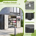thumbnail image 3 of ​Yardmaster 10x8 FT Outdoor Storage Shed for Outside, All-Weather Metal Garden Shed with Double Lockable Doors, Large Tool Shed for Patio, Backyard, Lawn, 3 of 8