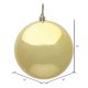 thumbnail image 2 of Adorno Navideño Vickerman 25 cm Dorado Brillante Irrompible, 2 of 2