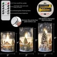 thumbnail image 2 of Velas de cristal sin llama con mando a distancia, diseño de muñeco de nieve, de Lamp Romance, 2 of 7