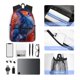 thumbnail image 4 of Disketp Vibrant Hummingbird Watercolor Art Mochila Ligera Clásica con Múltiples Bolsillos, Mochila Casual para Hombre y Mujer, Ideal para Escuela, Trabajo y Viajes, 4 of 6