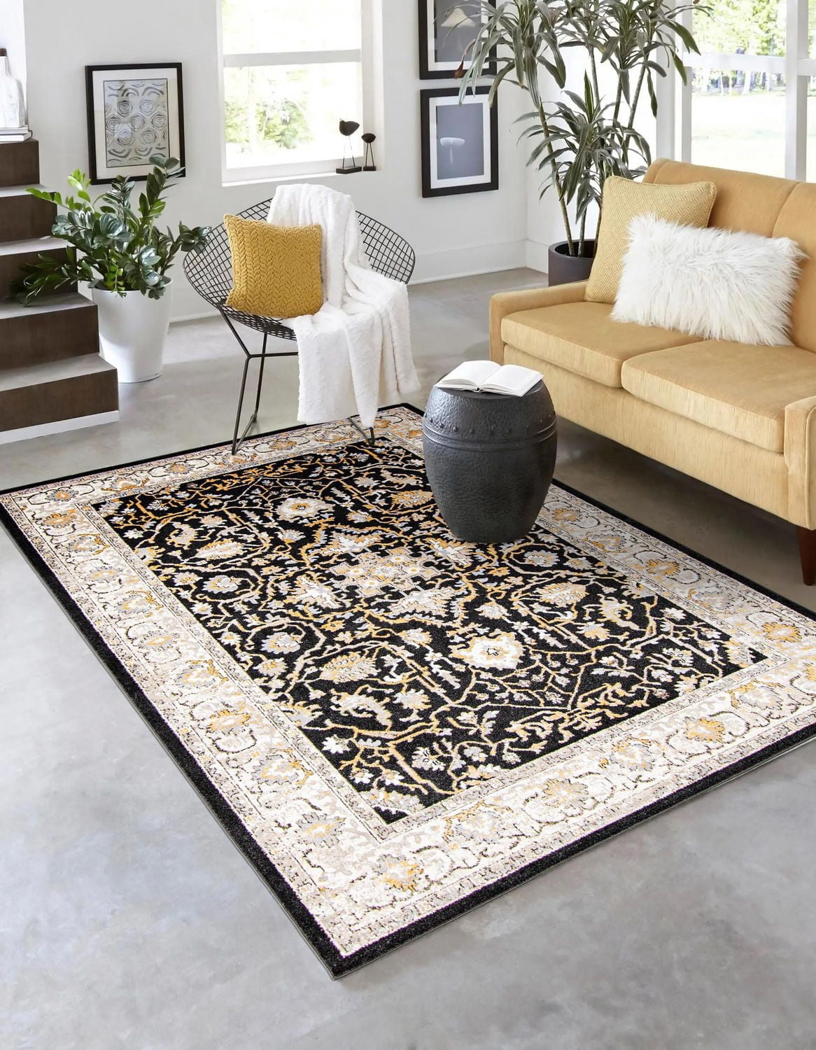 ECARPET Washable Oriental Area Rug & Runner for Kitchen, Bedside, Living Room, Bedroom, Hallway