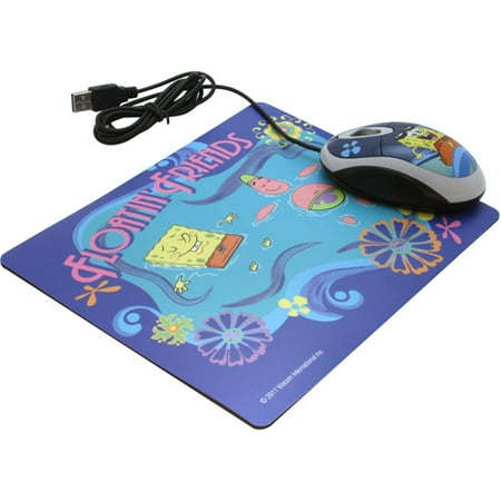 Sakar SpongeBob SquarePants Mouse and Mouse Pad Set