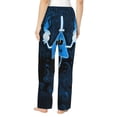 thumbnail image 3 of Bill Cipher Women's Pajama Pants Comfy Casual Loose Sleep Bottoms Pants Drawstring Wide Leg Long Lounge Pants, 3 of 8