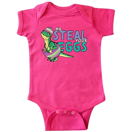 

Inktastic Easter Baby T-Rex disguised as Mr. Steal your Eggs Gift Baby Boy or Baby Girl Bodysuit