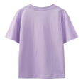 thumbnail image 4 of YONGHS Kids Boys Girls Short Sleeve Casual T-Shirts Cotton Tops Lightweight Sports Tees Purple 13-14, 4 of 7