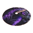 thumbnail image 2 of Bingfone Christmas Tree Skirt Mat Christmas Decoration Interior 30" -Purple Plant White Tiger, 2 of 6