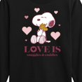 thumbnail image 3 of Peanuts - Love Is Snuggles And Cuddles  - Toddler And Youth Long Sleeve Graphic T-Shirt, 3 of 6