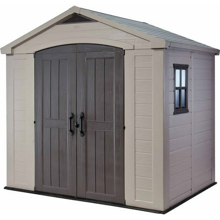 Keter Factor 8' x 6' Resin Storage Shed, All-Weather 