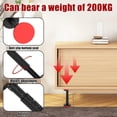 thumbnail image 4 of Mimoyalaso 18x10cm 7.09-17.72 Inch, Nylon Adjustable Hardware Brackets Black with 2 Mounting Support Rods 2 Piece, 4 of 8