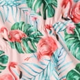 thumbnail image 6 of Douhoow Newborn Summer Outfit Baby Girl Sleeveless Tie Up Flower Flamingo Print Boat Neck Romper, 6 of 6