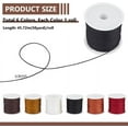 thumbnail image 2 of 300 Yards Nylon String Cord 6 Colors 0.8mm Beading Thread Chinese Knotting Nylon Cords Lift Shade Cord for Kumihimo Bracelets Dream Catcher Necklaces Macrame Craft, 2 of 6