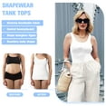 thumbnail image 3 of Sheryer 2 Pack Shapewear Camisoles for Women - Tummy Control Tank Tops, Seamless Body Shaper,Sizes S-2XL, 3 of 8