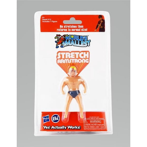 Super Impulse 9033550 Worlds Smallest Stretch Armstrong Rubber, Multi Color
