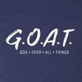 thumbnail image 6 of Wild Bobby, Goat God Over All Things Inspirational/Christian Men Premium Tri Blend Tee, Vintage Navy, Medium, 6 of 6