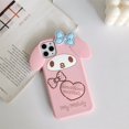 thumbnail image 1 of Sanrio-funda con cordón Cinnamoroll My Melody para iPhone, carcasa a prueba de golpes con dibujos animados, para modelos 14, 13, 11, 12 Pro Max, Mini, XS, XR, 8 Plus Fivean unisex, 1 of 2