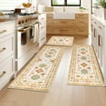thumbnail image 3 of Ileading Boho Kitchen Rug Sets 3 Piece Runner Bohemian Mats Non Skid Washable Kitchen Floor Mat Runner, 3 of 6