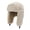 Cream, variant on Women's Faux Fur Winter Trapper Hat Snow Camping Sports Bomber Hat Ski Trapper Trooper Pilot Hat with Ear Flaps Pink One Size