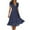 Navy, variant on Women Dresses , Ladies Short Sleeve Maxi Dresses V Neck Floral Swing A-Line Midi Dresses Beach Boho Polka Dot Dress Casual Loose Evening Party Elegant Wedding Guest Dresses