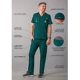 thumbnail image 3 of Adar Addition Go-Everyday Scrub Set For Men - Stylish Scrub Top & Cargo Scrub Pants - A9800 - Dark Teal - L, 3 of 7
