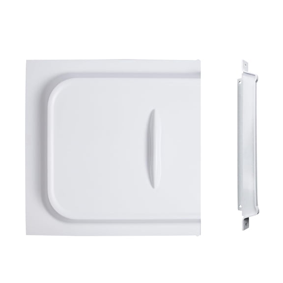 RVGUARD RV Screen Door Slide, 12" Panel with Slide Stop, fit’s for RV, Camper, Travel Trailer, OEM Replacement, White