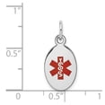 thumbnail image 2 of 14k White Gold Medical Jewelry Pendant - 1.0 Grams - Measures 21x9.5mm Wide, 2 of 2