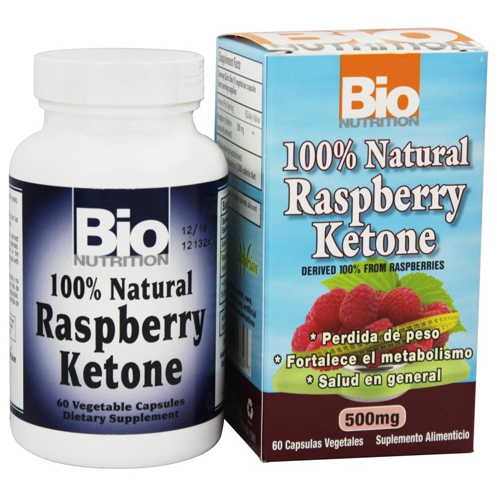 Bio Nutrition 100 Natural Raspberry Ketone 500 mg. 60 Vegetarian