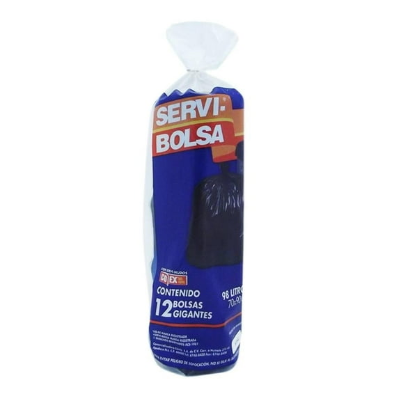 Bolsas para basura Servi Bolsa gigantes 12 pzas