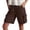 Brown, variant on Tqcoqu Women's Casual Denim Cargo Hiking Shorts,Elastic Waist Knee Length with Multi Pockets,Army Green Women's S-XXL