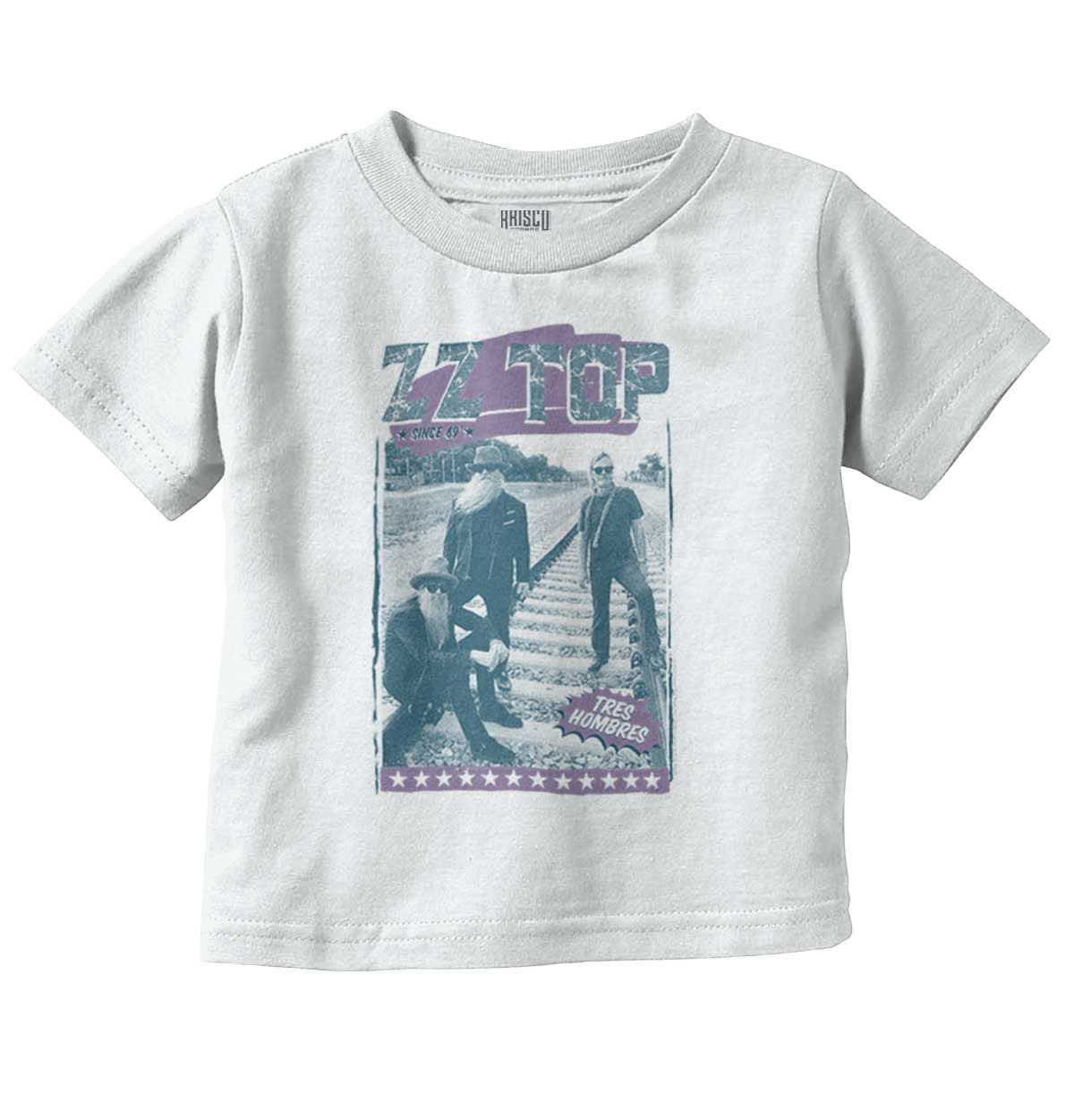 TRES HOMBRES ZZ Top Classic Rock Band Licensed Concert Tour Adult BLACK T-Shirt 