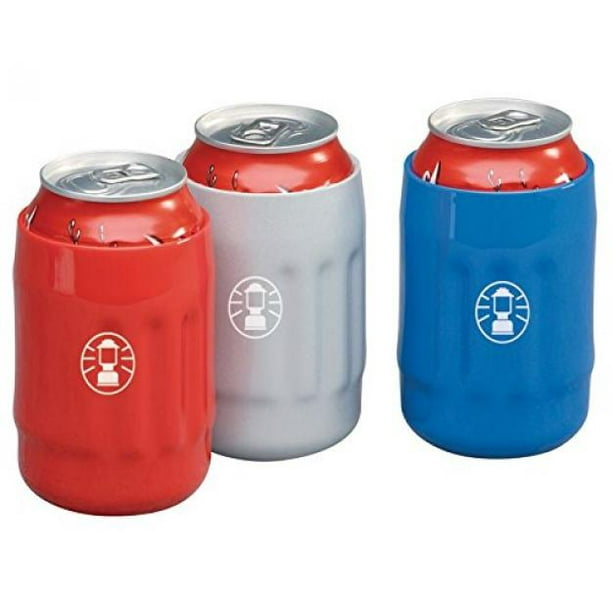 Coleman Can Holders, Red, White, Blue, Plastic