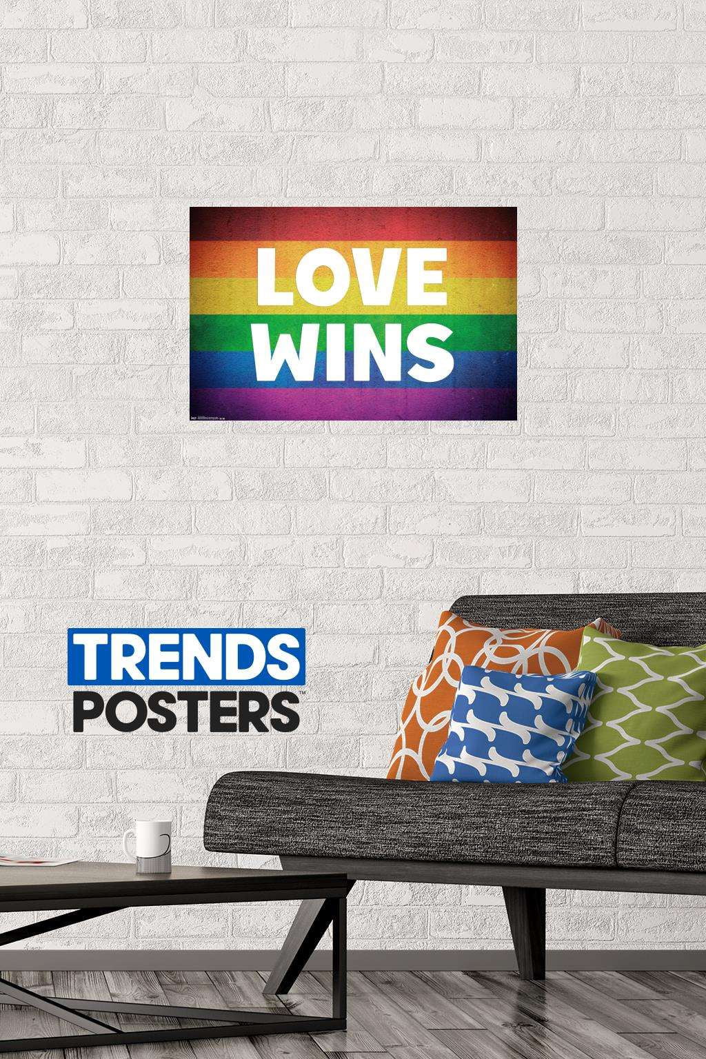 Love Wins Wall Poster, 14.725" x 22.375"