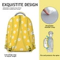 thumbnail image 3 of Tropical Flower and Leaves Students’s Backpack Lightweight Adjustable Strap Backpack with Rustic Boho Floral Print, Ideal for School, Sports, and Camping, 3 of 3