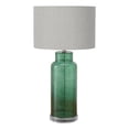thumbnail image 1 of Lighting - 28"h - Table Lamp - Green Glass - gray Shade - Contemporary - Modern, 1 of 3