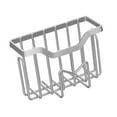 thumbnail image 4 of Porta esponja,Organizador de fregadero de cocina con soporte de esponja de metal,Soporte dispensador de jabón con cepillo de esponja resistente al óxido,Organizador de cocina con bandeja de, 4 of 8