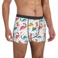 thumbnail image 5 of Men's Boxer Briefs, Dinosaur print K Soft Comfy Mens Underwear Boxer Briefs Breathable With Widen Waist, 5 of 7