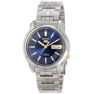 Seiko Men's Dress Watch SGGA54, Two-tone Blue Dial with Day and