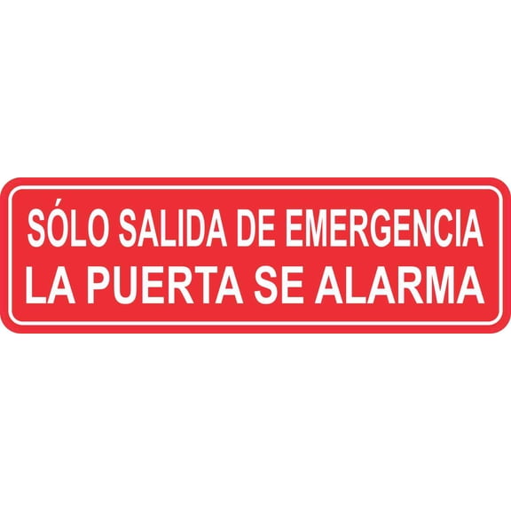 10in x 3in S³lo Salida de Emergencia Magnet