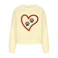 thumbnail image 4 of Chandails à Capuchon Mode pour Femmes 2023 Impression Individuelle Ample Col Rond Décontracté Manches Courtes Longues Chandail Rabais de 50 % Liquidation Costumes d'Halloween/Noël, 4 of 4
