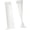White, variant on Pack Of 2 Semi Sheer Linen Curtain Back Tab Panel For Privacy Light Filtering