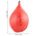 thumbnail image 4 of Bolsa inflable para colgar con forma de pelota de boxeo de velocidad, equipo de entrenamiento de MMA (rojo), 4 of 12
