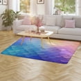 thumbnail image 3 of Colorful Gradient Fish Scale Texture Mermaid Carpet Rug for Home Living Room Bedroom Sofa Doormat Decor Area Rug Non-slip Mat, 3 of 7