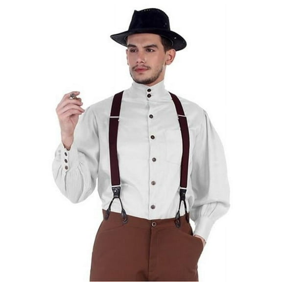 The Pirate Dressing C1292 Seigneur Shirt- Off White - Small