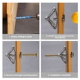 thumbnail image 2 of OUNONA 200Set Drywall Anchor Kit Plastic for Drywall Light Grey for Handyman, 2 of 5