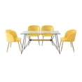 thumbnail image 1 of Antecomedor 4 sillas Brevar Amarillo Kessa Muebles, 1 of 5