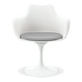 thumbnail image 2 of Modholic Tulip Swivel Armchair, Gray (Set Of 2), 2 of 6
