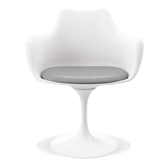 Modholic Tulip Swivel Armchair, Gray