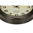 thumbnail image 3 of Monarch Specialties I 9080 - Clocks, 16" Round, Wall Clock, Antique Brown, Transitional, 3 of 4